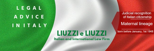 Judicial recognition of Italian citizenship- Maternal lineage